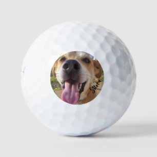 Custom Dog Photo Cute Personalised Golf Balls