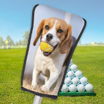 Custom Dog Photo Family Pet Personalised Putter Golf Head Cover<br><div class="desc">Custom photo golf head cover of your best friend. Customise these golf head covers and matching golf accessories with your favourite family, pet, dog, kids photo. Great gift to all golfers, golf lovers, dog lovers, dog mum and dog dad. COPYRIGHT © 2020 Judy Burrows, Black Dog Art - All Rights...</div>