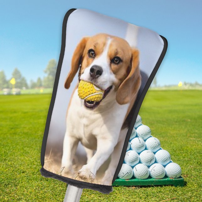 Custom Dog Photo Family Pet Personalised Putter Golf Head Cover (Creator Uploaded)