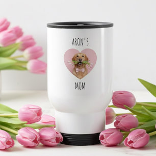 Custom Dog Photo for Mom   Personalized Travel Mug