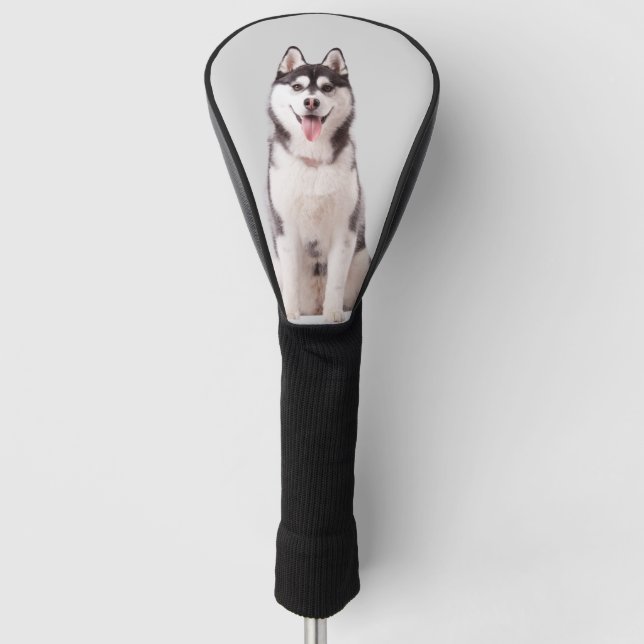 Custom Dog Photo Golf Golf Head Cover (Front)