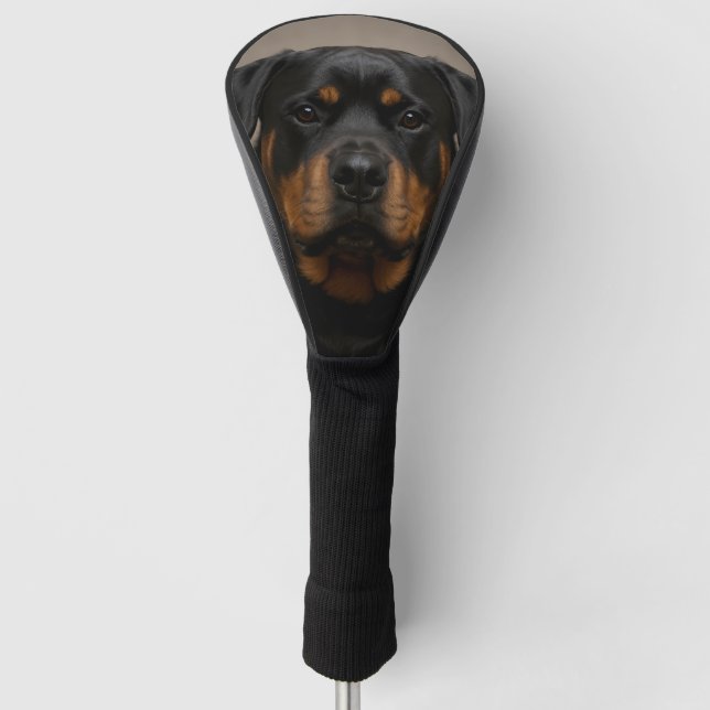 Custom Dog Photo Golf Golf Head Cover (Front)