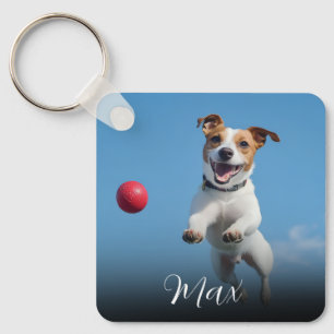 Custom Dog Photo  Key Ring