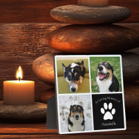 Custom Dog Photo Memorial In Loving Memory Pet