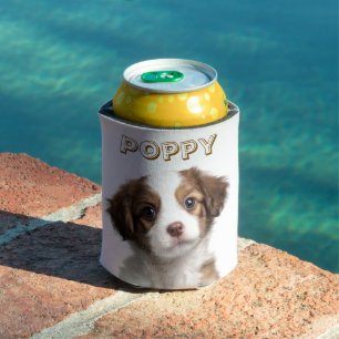 Custom Dog Photo & Name Can Cooler