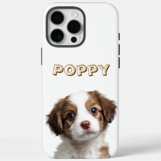 Custom Dog Photo & Name Iphone Case