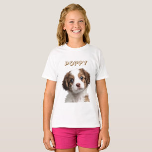 Custom Dog Photo & Name Kids T-Shirt