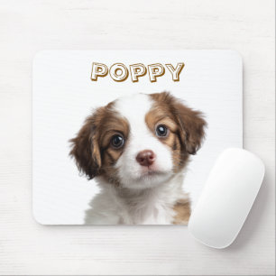 Custom Dog Photo & Name Mousepad