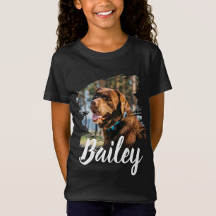 Custom Dog Photo & Name Personalised T-Shirt