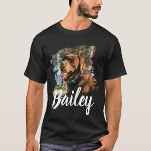 Custom Dog Photo & Name Personalised T-Shirt
