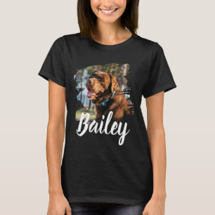Custom Dog Photo & Name Personalised T-Shirt