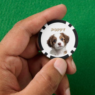 Custom Dog Photo & Name Poker Chips