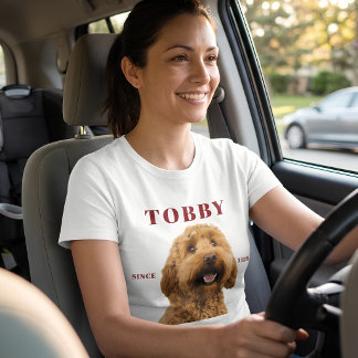 Custom Dog Photo & Name T-Shirt