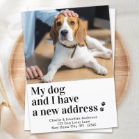 Custom Dog Photo New Address I've Moved Pet Moving