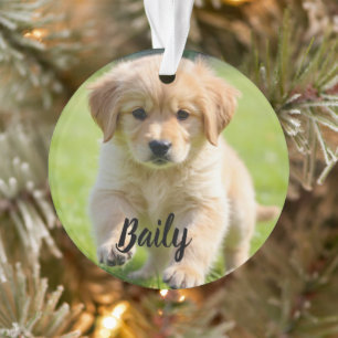 Custom Dog Photo Ornament Personalised Pet Gift