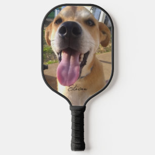 Custom Dog Photo Personalised Pickleball Paddle
