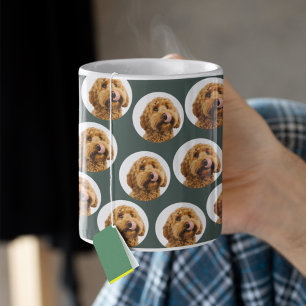 Custom Dog Photo   Personalized Pet Face Coffee Mug