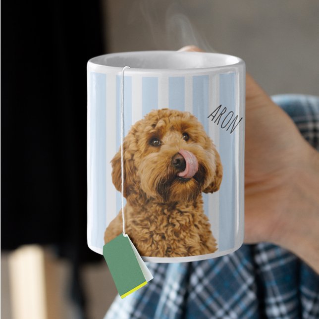 Custom Dog Photo | Personalized Pet Name Coffee Mug (Creator Uploaded)