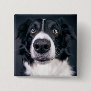 Custom Dog Photo Pet 15 Cm Square Badge
