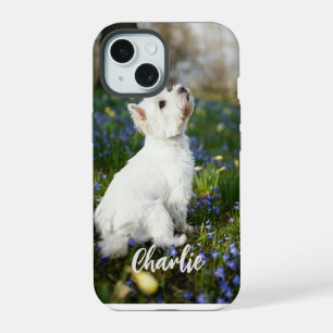 Custom Dog Photo Phone Case with Pet Name Gift