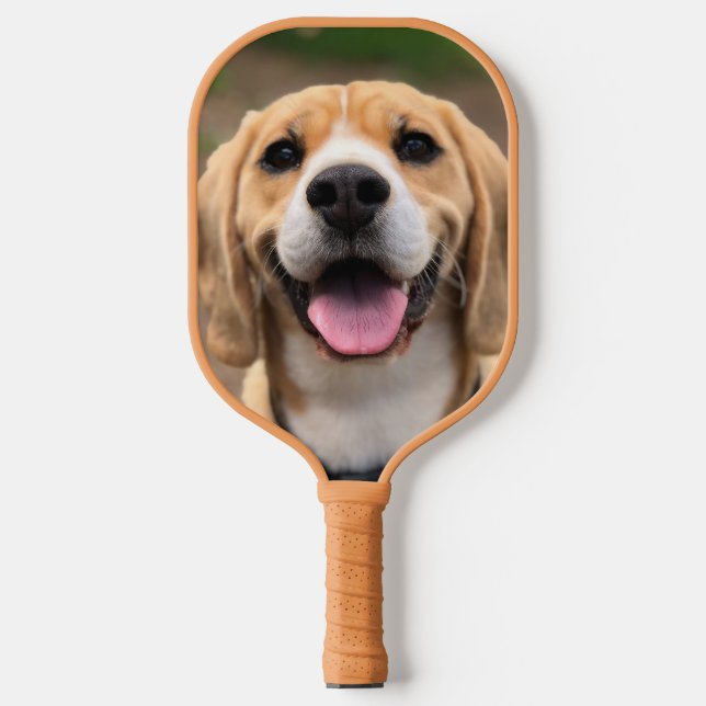 Custom Dog Photo Pickleball Paddle (Front)