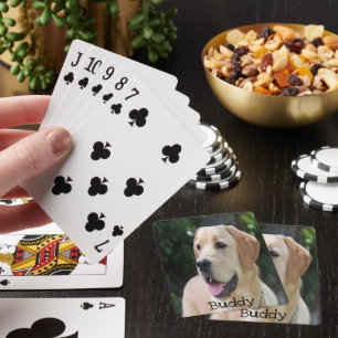 Custom Dog Photo Playing Cards