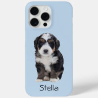 Custom Dog Photo – Powder Blue with Pet Name - 