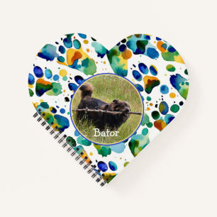 Custom Dog Photo Spiral Notebook