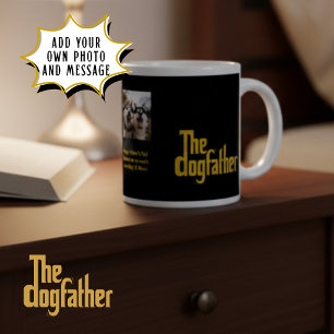 Custom Dog Photo The Dogfather Father's Day gift Large Coffee Mug