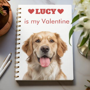 Custom Dog Photo Valentine's Day Notebook