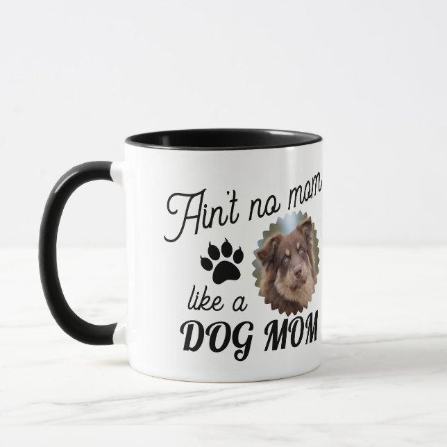 Custom Dog Picture Dog Mum Mug (Left)