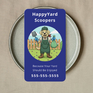 Custom Dog Poop Removal Pet Waste Management Business Card