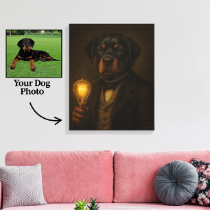Custom Dog Portrait Canvas – Noble Style Print