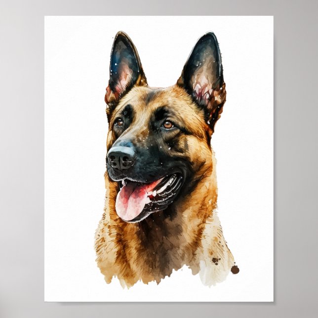 Custom Dog Portrait, Pet Portrait Royal Poster (Front)