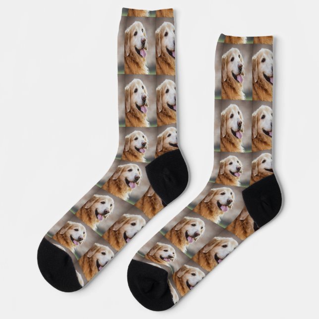 Custom Dog Socks, Personalised Pet Socks, Face Soc Socks (Left)