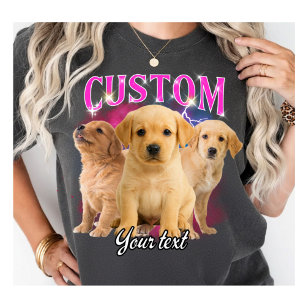 Custom Dog T-Shirt – Personalized Pet Photo Tee