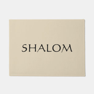 Custom Doormat Beige Shalom