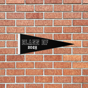 Custom Dorm Decor Graduation College or School  Pennant Flag