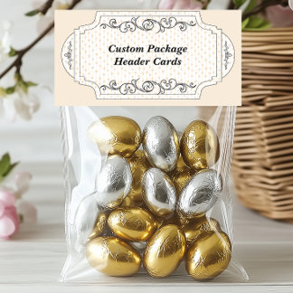 Custom Dot Folded Display Hang Package Header Card