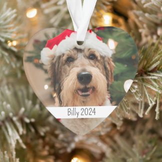 Custom Double Sided Dog Pet Christmas Ornament