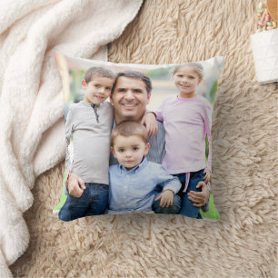 Custom Double Sided Family Photo Cushion