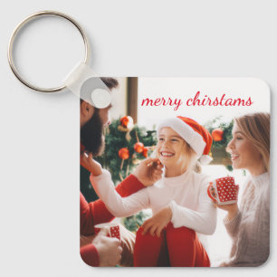 Custom Double-Sided Family Photo Keychain Keepsake