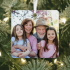 Custom Double Sided Family Two Photo Christmas