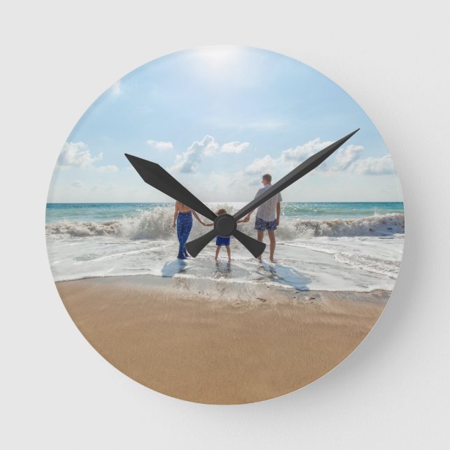 Custom Double Sided Personalised  Round Clock (Front)