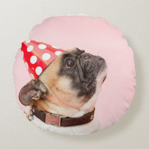 Custom Double Sided Pet Photo Round Cushion
