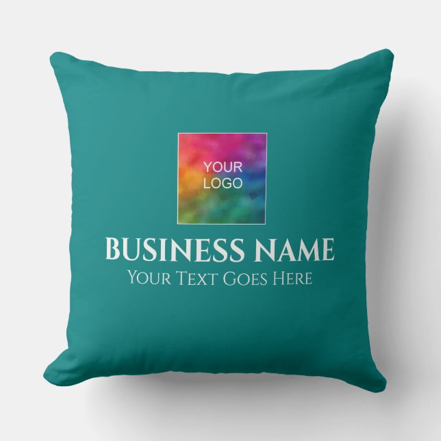 Custom Double Sided Print Company Logo Square Cushion (Front)