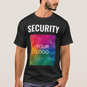 Custom Double Sided Template Modern Mens Security T-Shirt