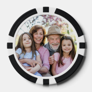 Custom Double Sided Two Photo Poker Chips