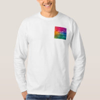 Custom Double Sided Upload Logo Men's Long Sleeve
