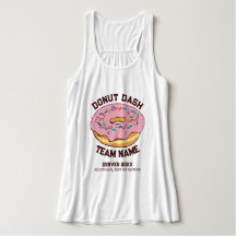 Custom Doughnut Dash Team Tank Top